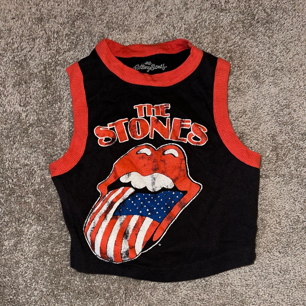 Rolling Stones cropped shirt from Target